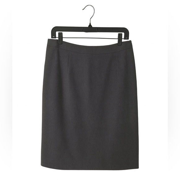 Worthington Works Dark Gray Stretch Pencil Skirt Size 8 – Lined, 23” Length - Picture 1 of 2